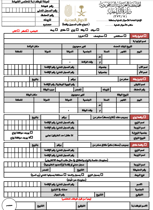 رابط استخراج شهادة وفاة عبر ابشر 